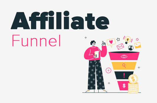 Affiliate funnel strategy diagram with PLR rights for digital marketers and educators