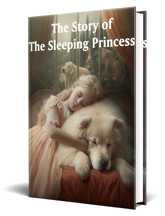 Sleeping princess fairy tale, illustrated children’s eBook about kindness, dreams, and gentle magic